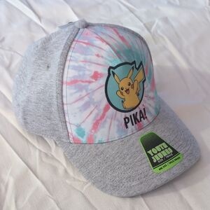 NEW Pikachu Tie-Dye Youth Hat Pokemon *BINK